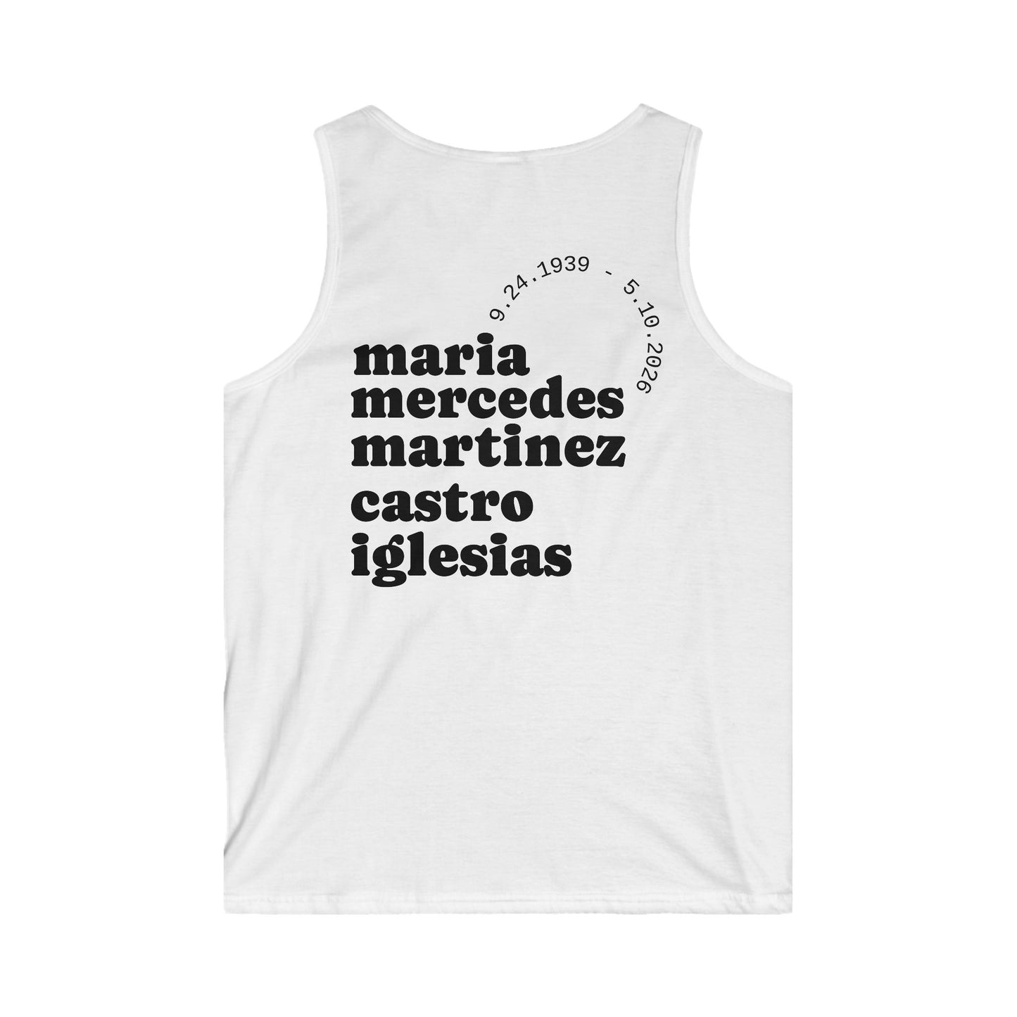 Mima Portrait Tank Top – Custom Memorial Lotería-Style Tribute Tank
