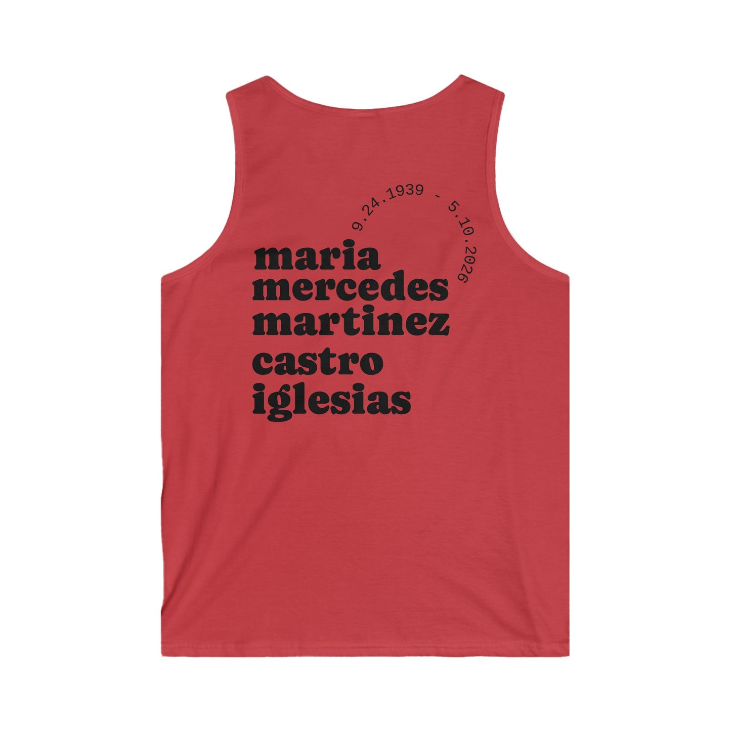 Mima Portrait Tank Top – Custom Memorial Lotería-Style Tribute Tank