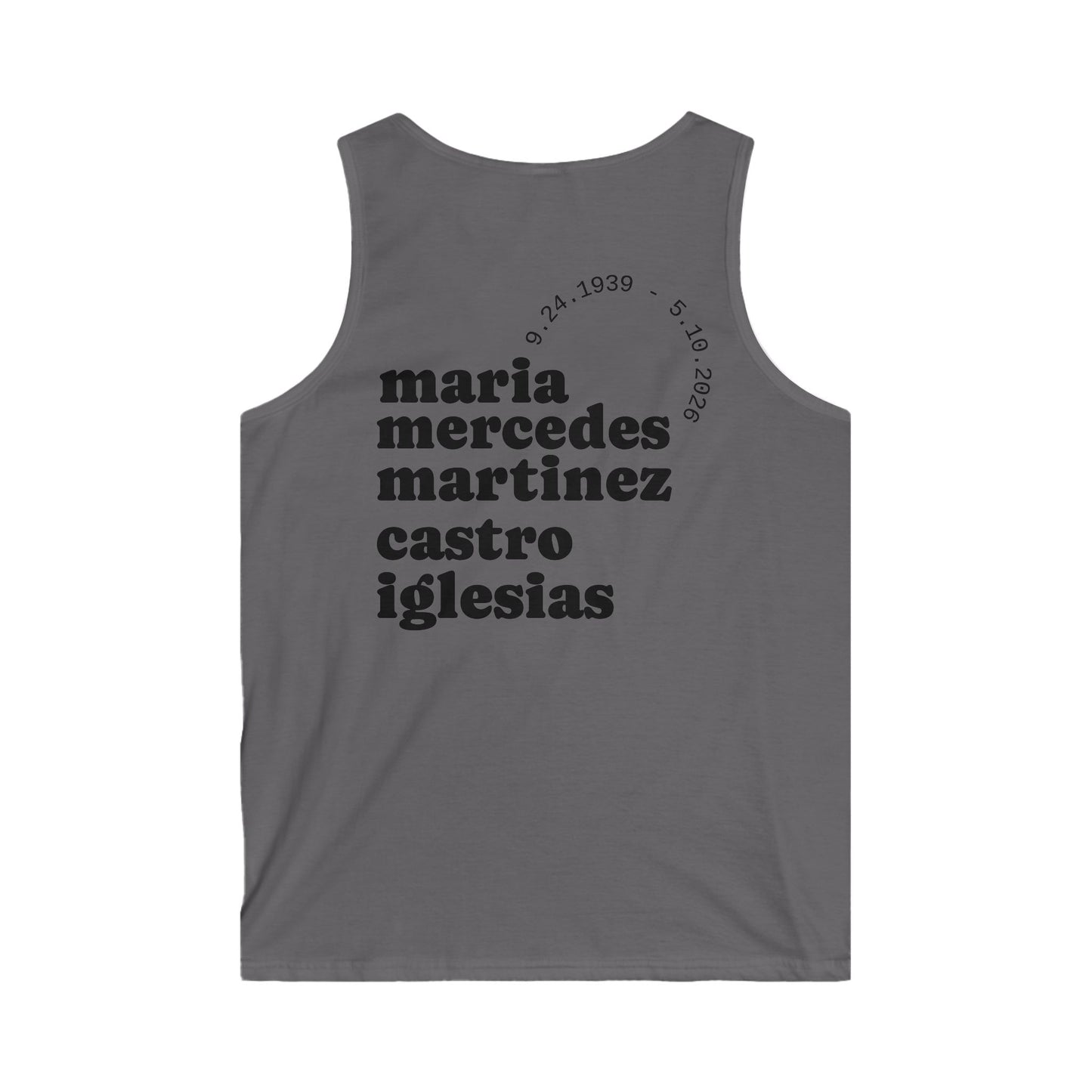 Mima Portrait Tank Top – Custom Memorial Lotería-Style Tribute Tank