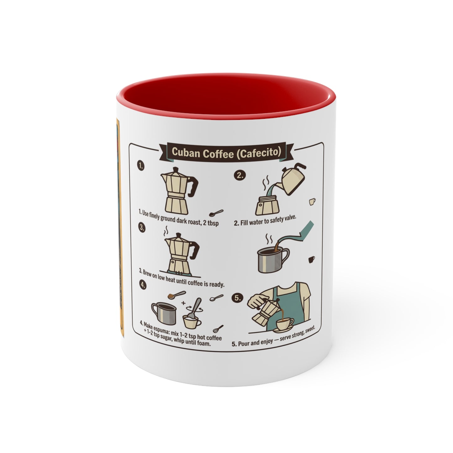 Mima Lotería Accent Mug — Personalized Floral Mexican Game Card Coffee Cup