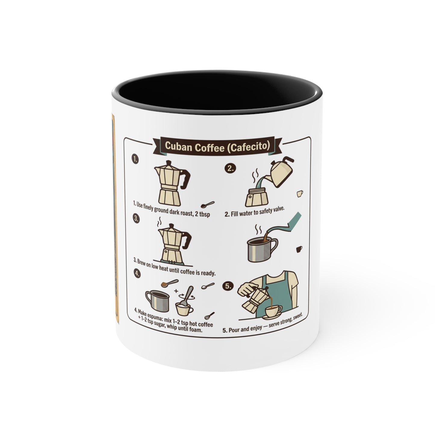 Mima Lotería Accent Mug — Personalized Floral Mexican Game Card Coffee Cup
