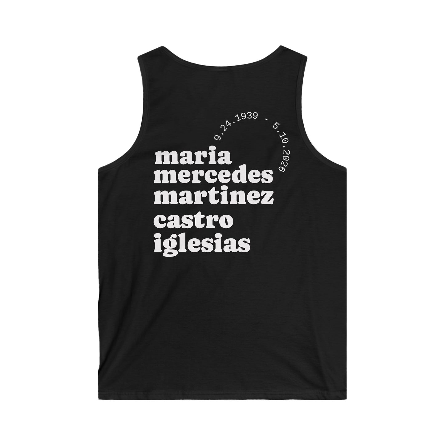 Mima Portrait Tank Top – Custom Memorial Lotería-Style Tribute Tank