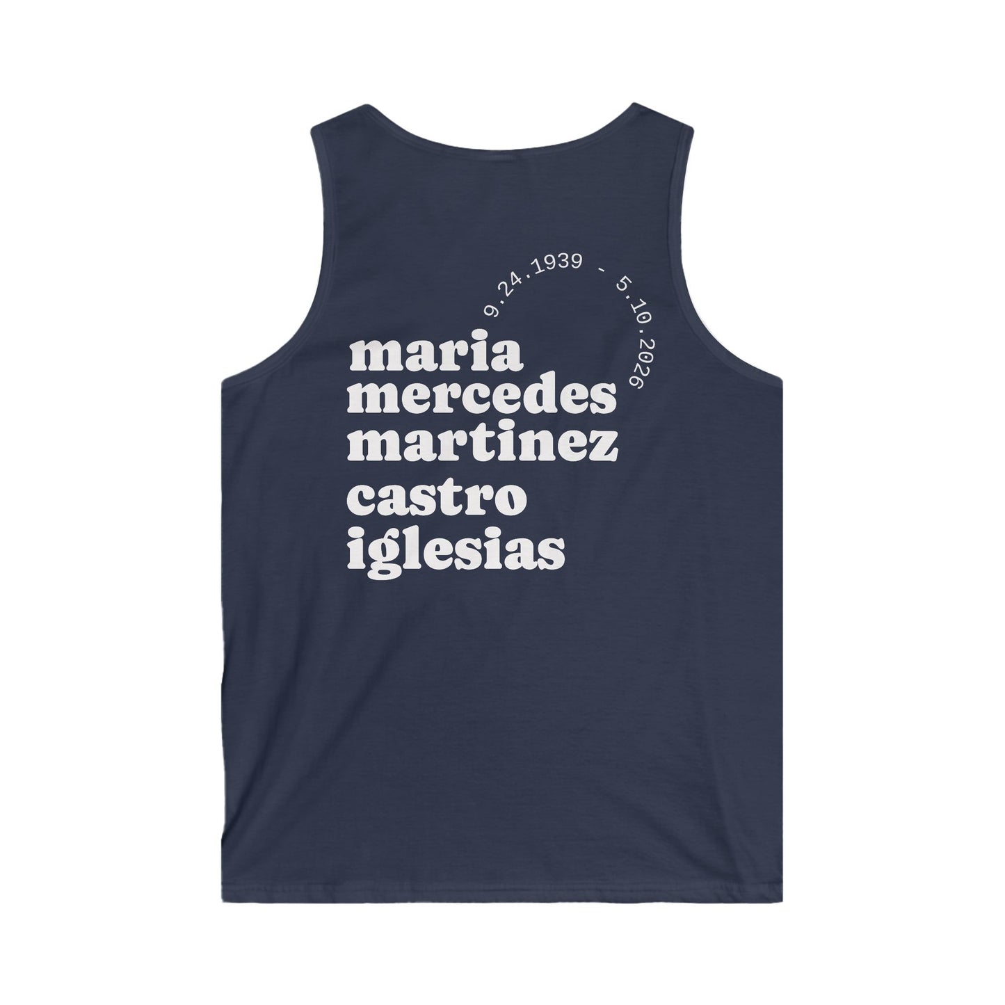 Mima Portrait Tank Top – Custom Memorial Lotería-Style Tribute Tank