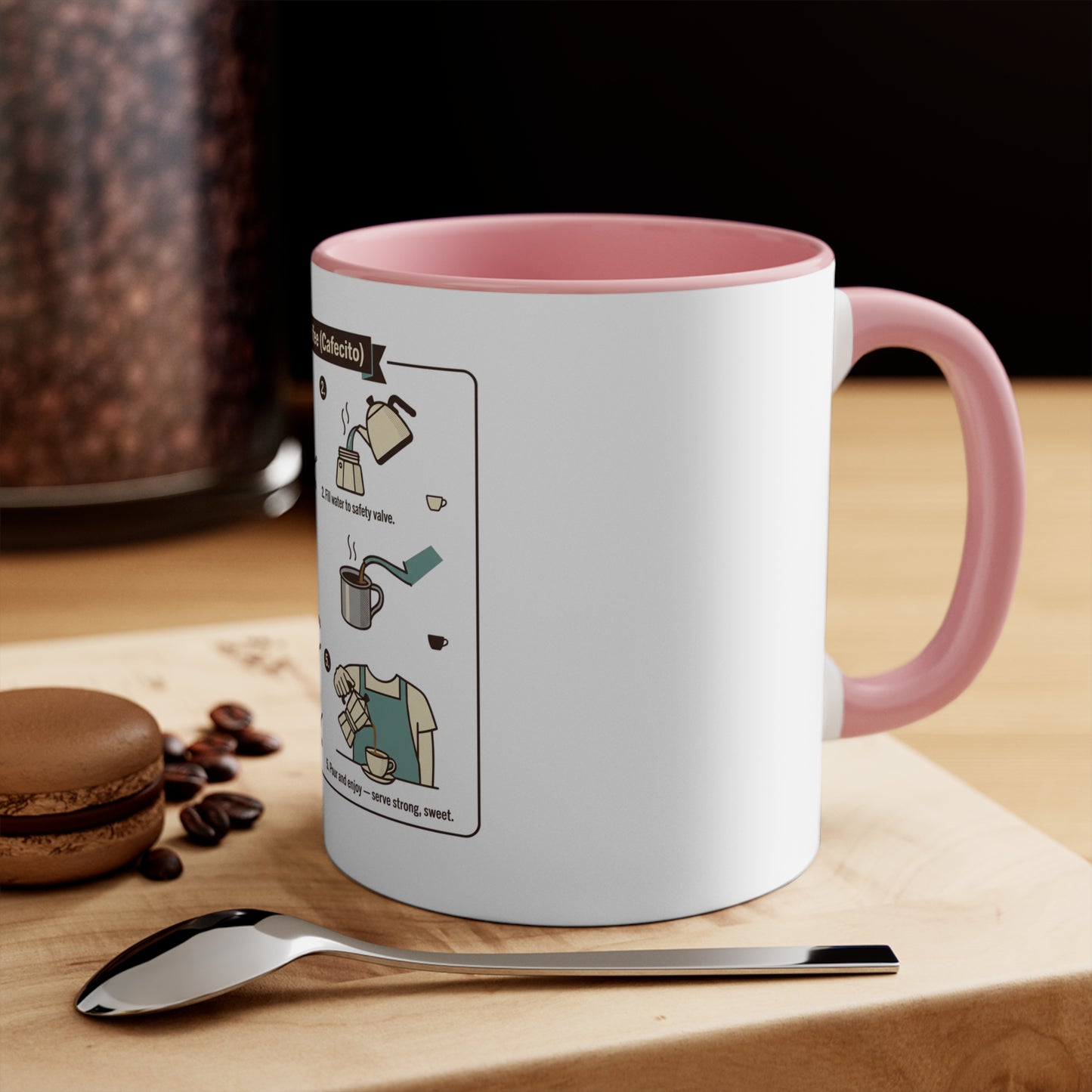 Mima Lotería Accent Mug — Personalized Floral Mexican Game Card Coffee Cup