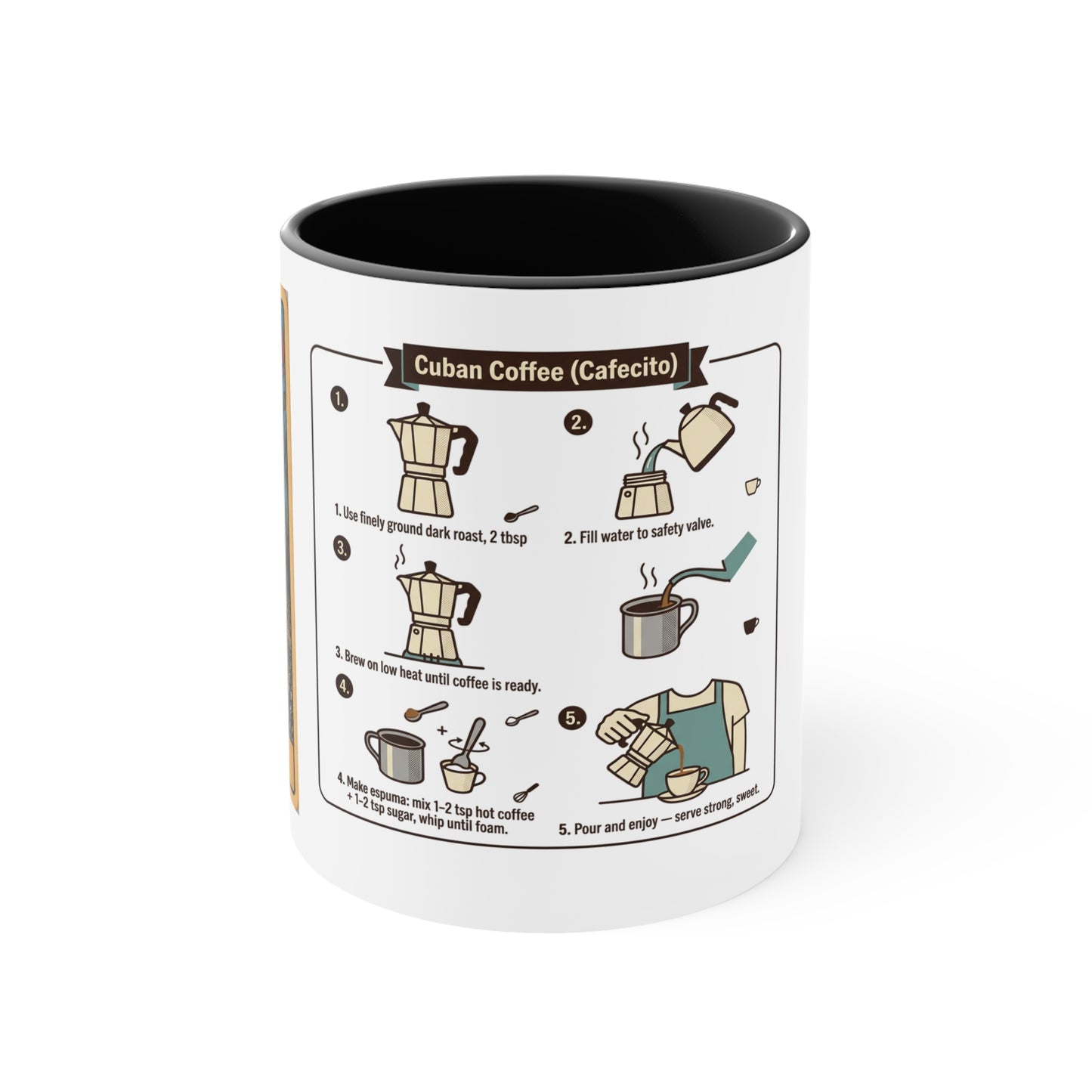 Mima Lotería Accent Mug — Personalized Floral Mexican Game Card Coffee Cup