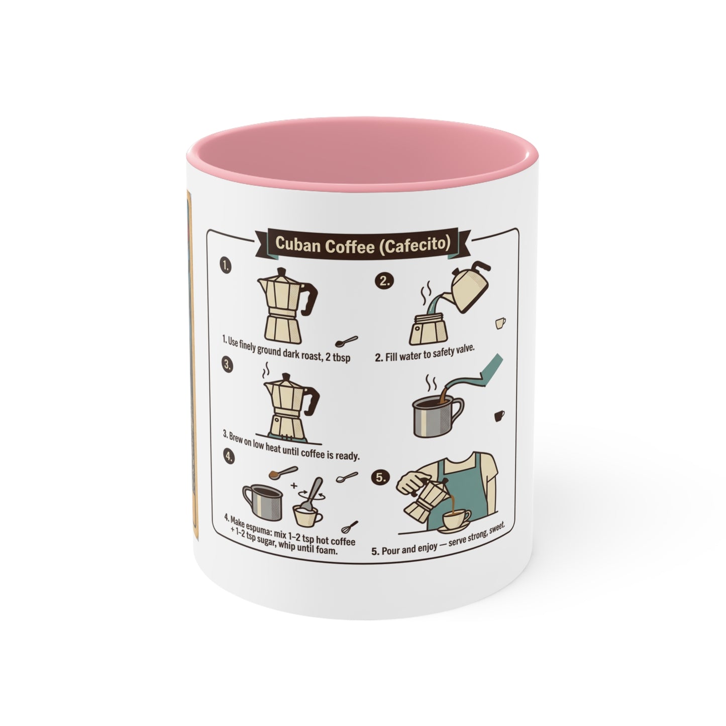 Mima Lotería Accent Mug — Personalized Floral Mexican Game Card Coffee Cup